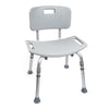 McKesson Aluminum Bath Transfer Bench with Removable Back 146-12202KD-1