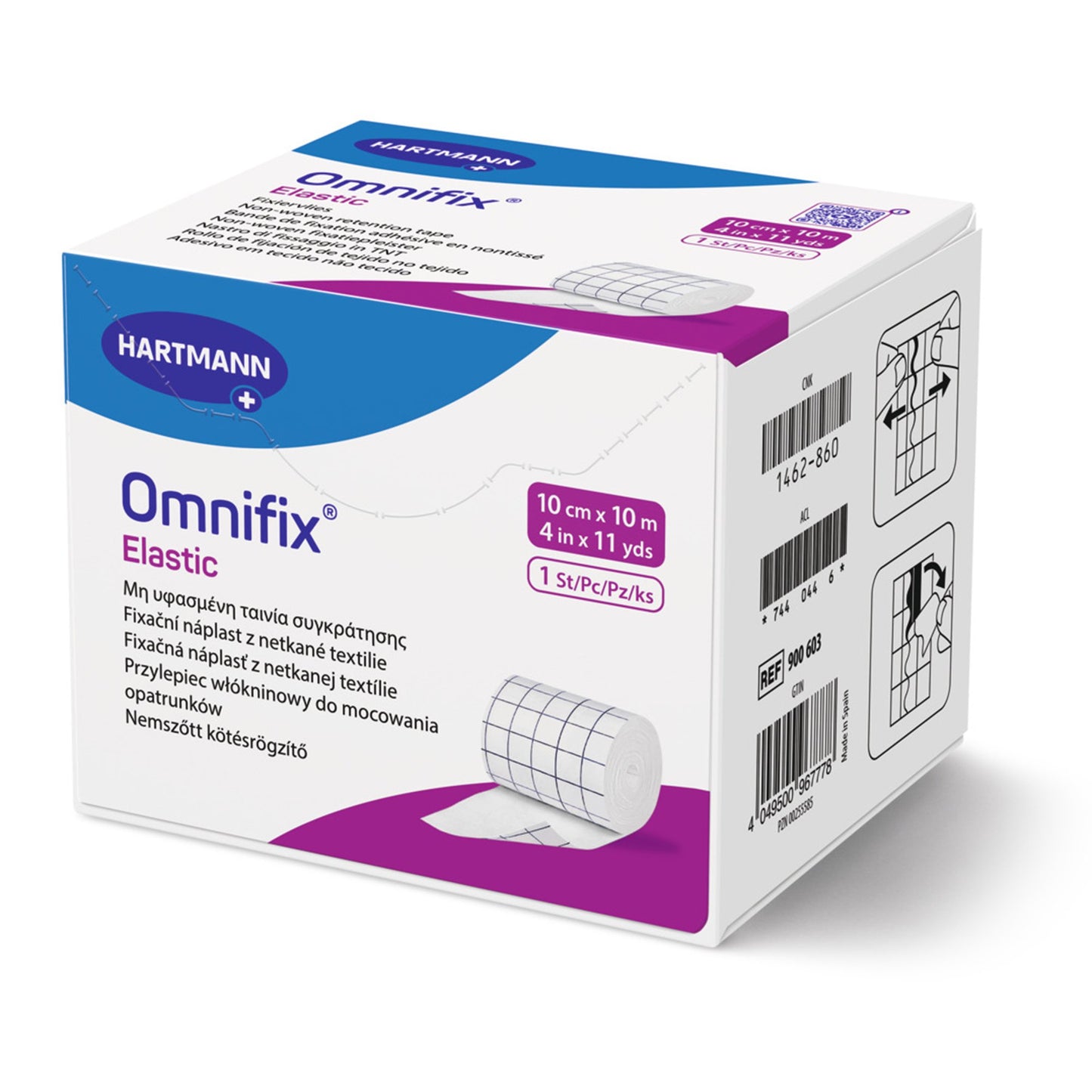 Omnifix® Nonwoven Dressing Retention Tape, 4 Inch x 10 Yard, White 900603