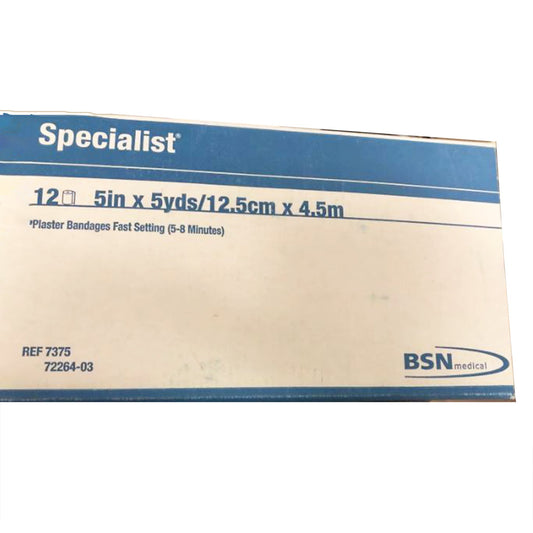 BSN Medical Specialist Plaster Bandage, Blue, 5 Inch x 5 Yard 7375, DZ
