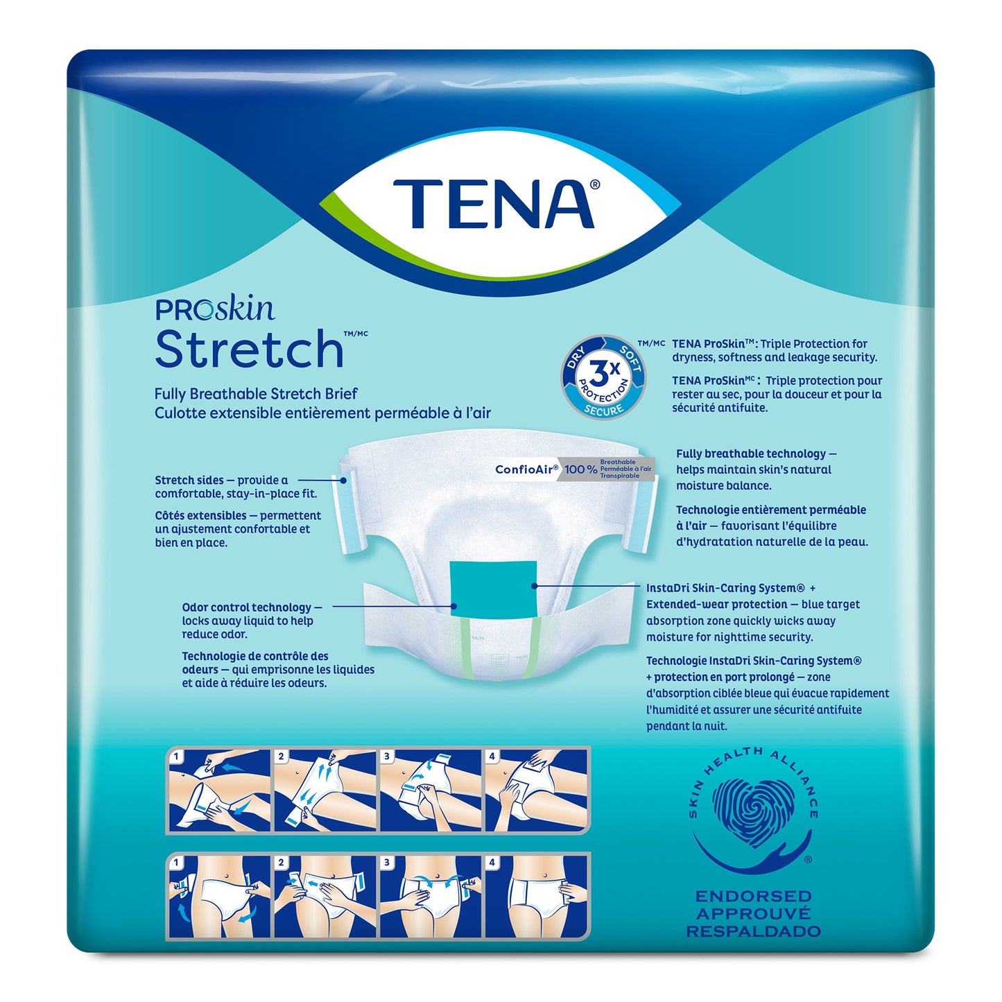 Tena® ProSkin Stretch™ Super Incontinence Brief, Medium 67902