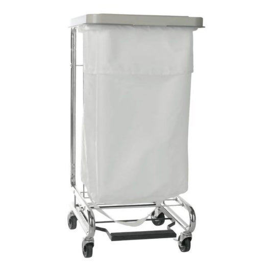 Hamper Stand McKesson General Purpose Rectangular Opening 30 to 33 gal. Capacity Foot Pedal Self-Closing Lid 03-159600