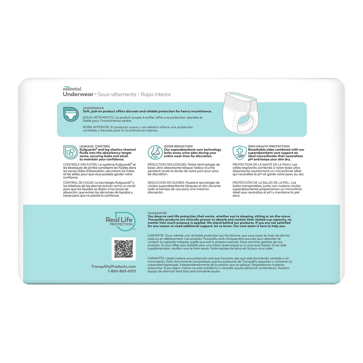 Select® Heavy Protection Absorbent Underwear, Medium 2605