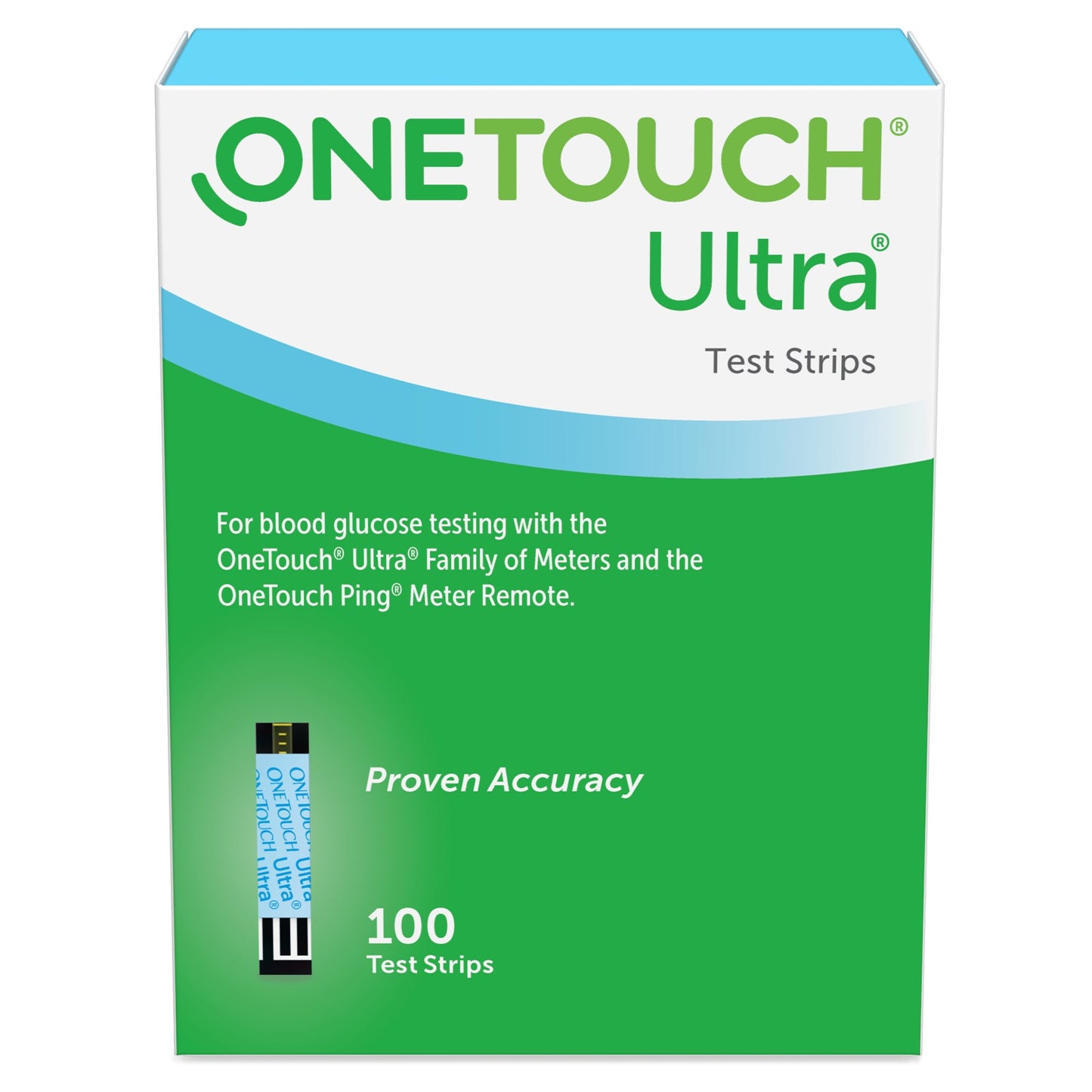 OneTouch® Ultra® Blue Blood Glucose Test Strip 02289504