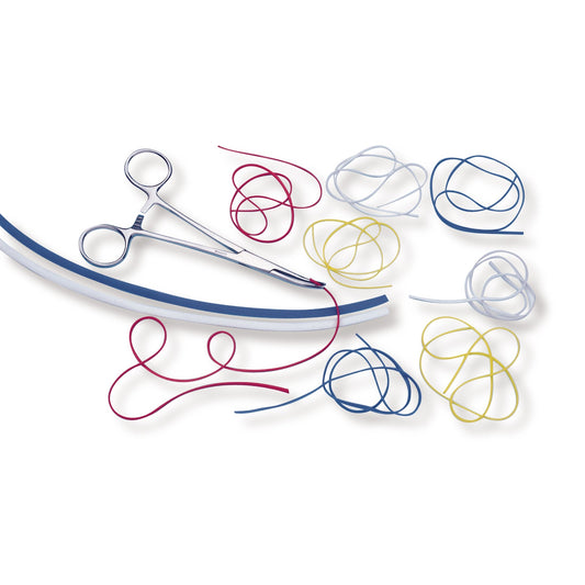 Vessel Loop McKesson Maxi Yellow Silicone Radiopaque Sterile 0.04 X 16 Inch - 19-11013