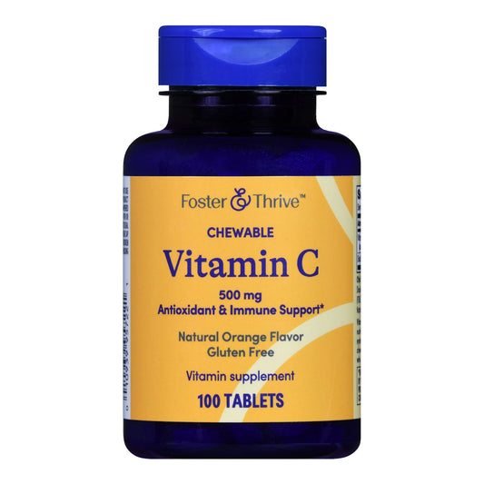 Foster & Thrive™ Chewable Vitamin C 500 mg Tablets Natural Orange 01093995722