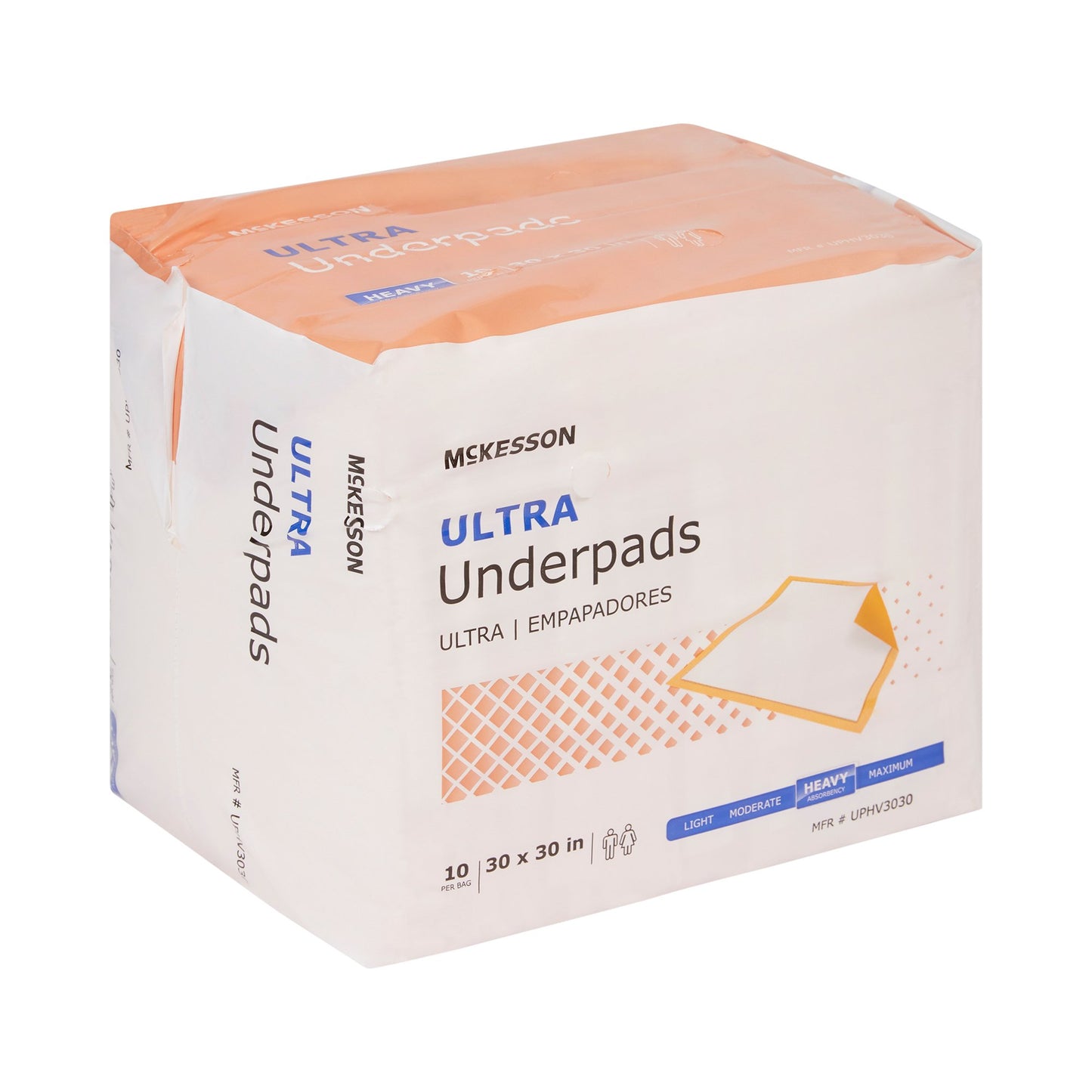 McKesson Ultra Heavy Absorbency Underpad, 30 x 30 Inch UPHV3030