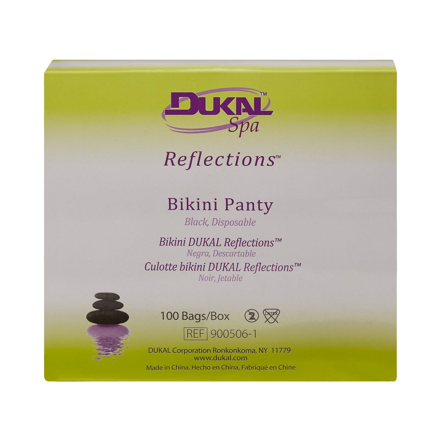 Dukal Reflections™ Disposable Bikini Panty, Black 900506-1