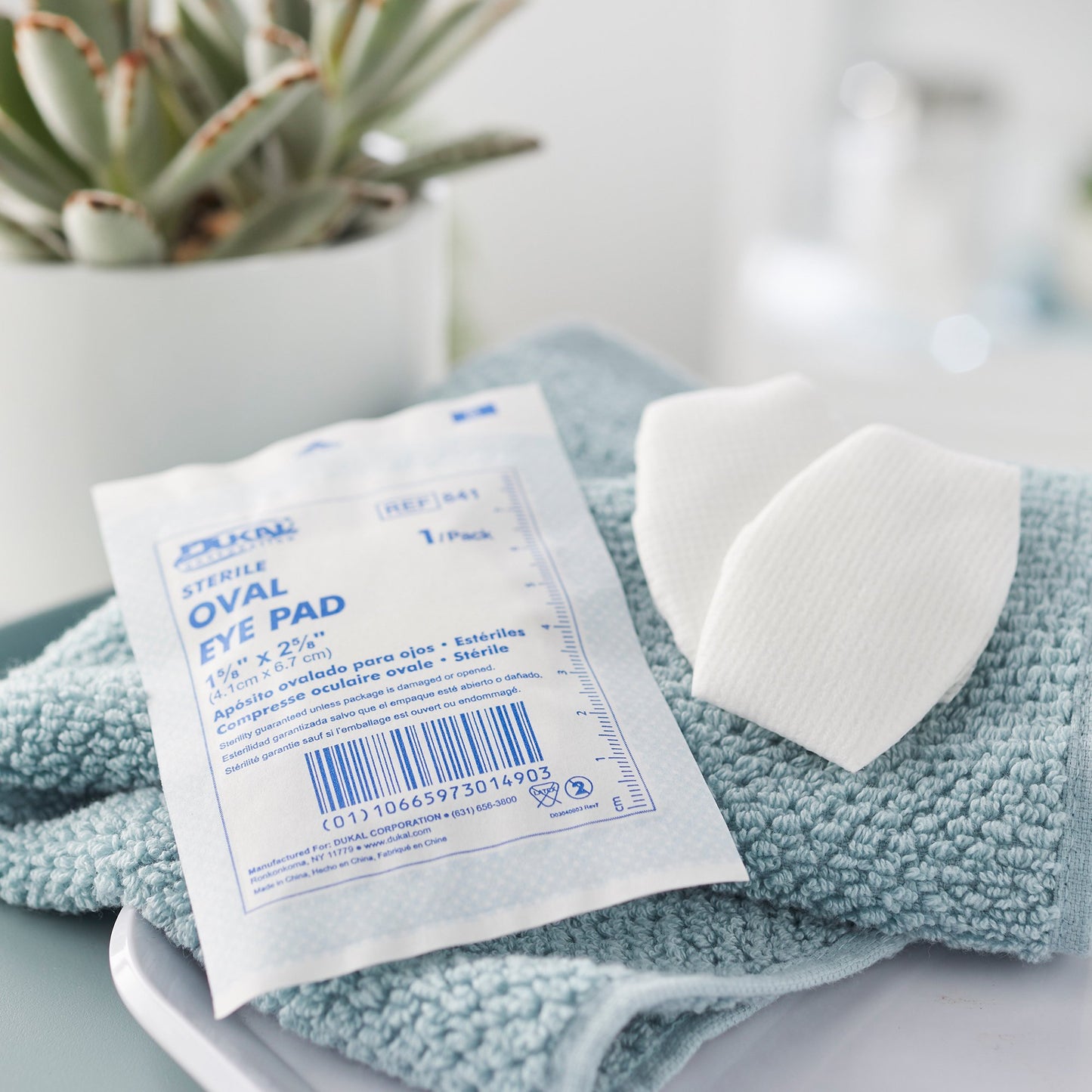 Dukal™ Small Eye Pad, 1-5/8 x 2-5/8 Inch Oval 841