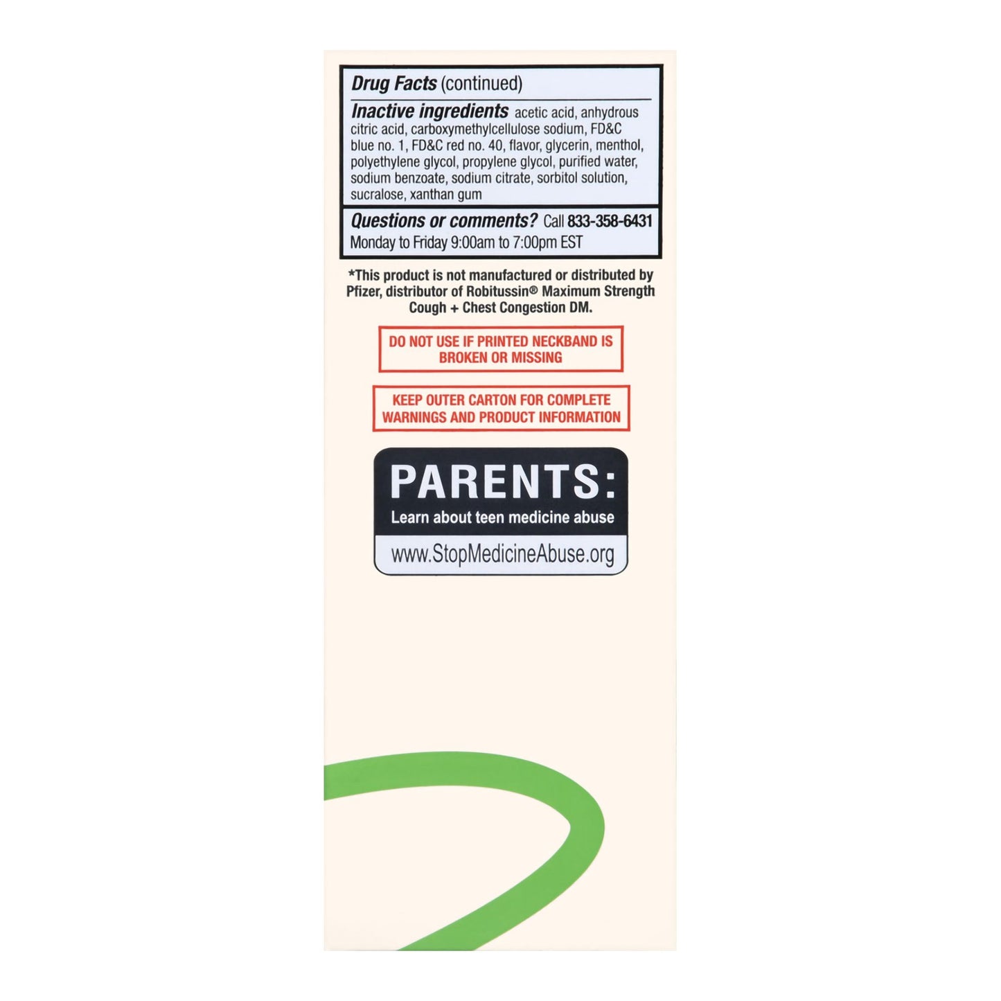 Foster & Thrive™ Adult Tussin DM Max Liquid, Raspberry & Menthol 70677103601