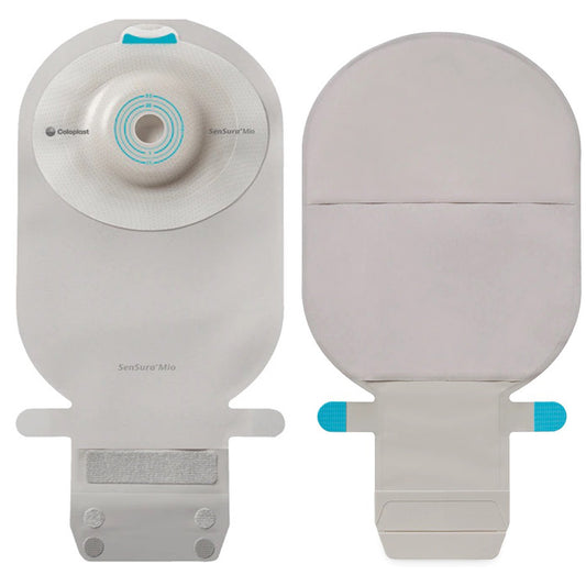 Ostomy Pouch SenSura® Mio Convex One-Piece System 11 Inch Length, Maxi Convex Light, Pre-Cut 1-3/8 Inch Stoma Drainable - 16734