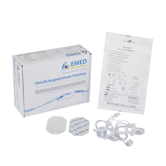EMED Technologies Sub-Q Subcutaneous Infusion Set SUB-410, Box of 10