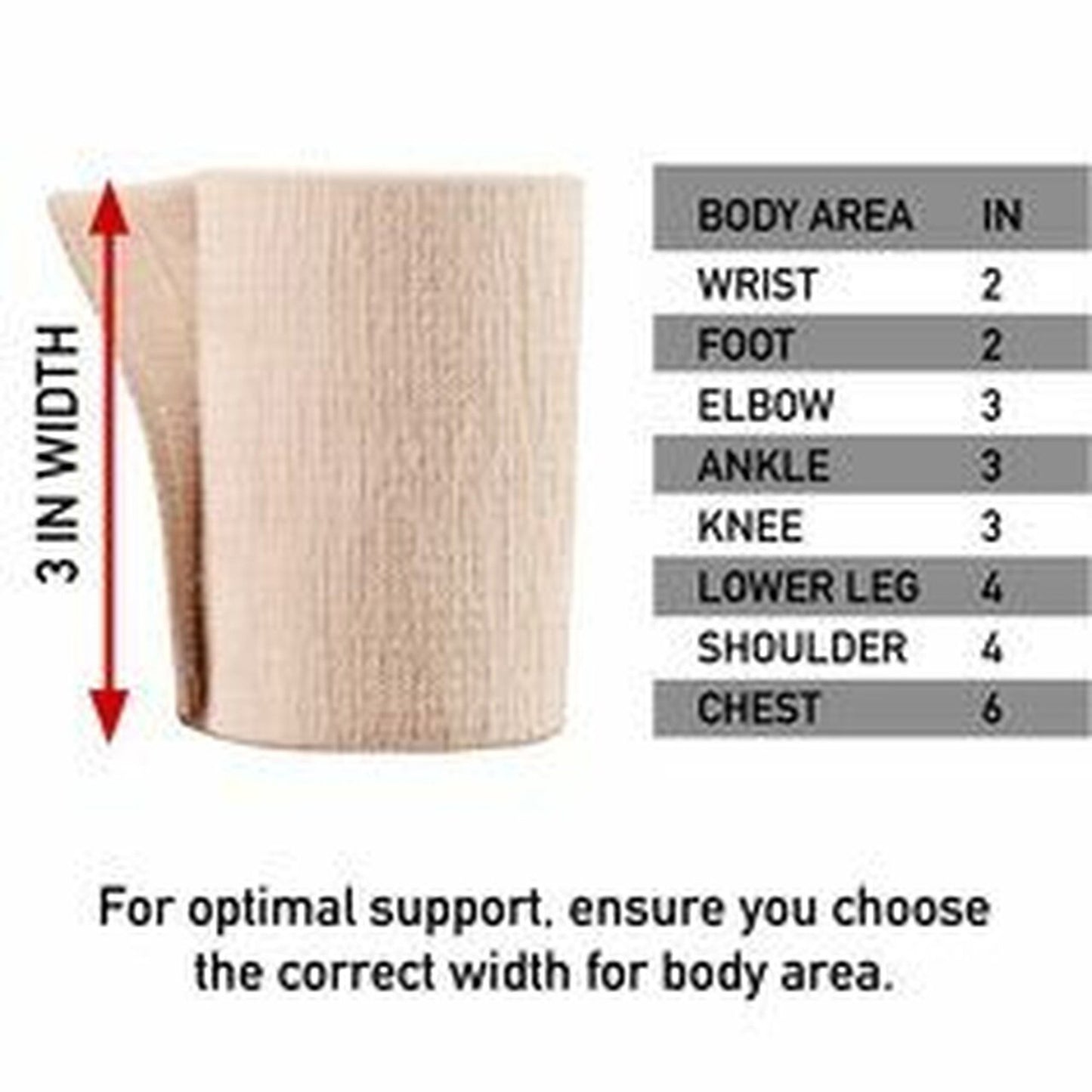3M™ Ace™ Single Hook and Loop Closure Elastic Bandage, 2 Inch x 4-2/10 Foot 207602