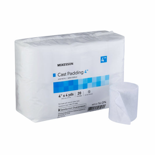 McKesson White Polyester Cast Padding, 4 Inch x 4 Yard 16-CP4