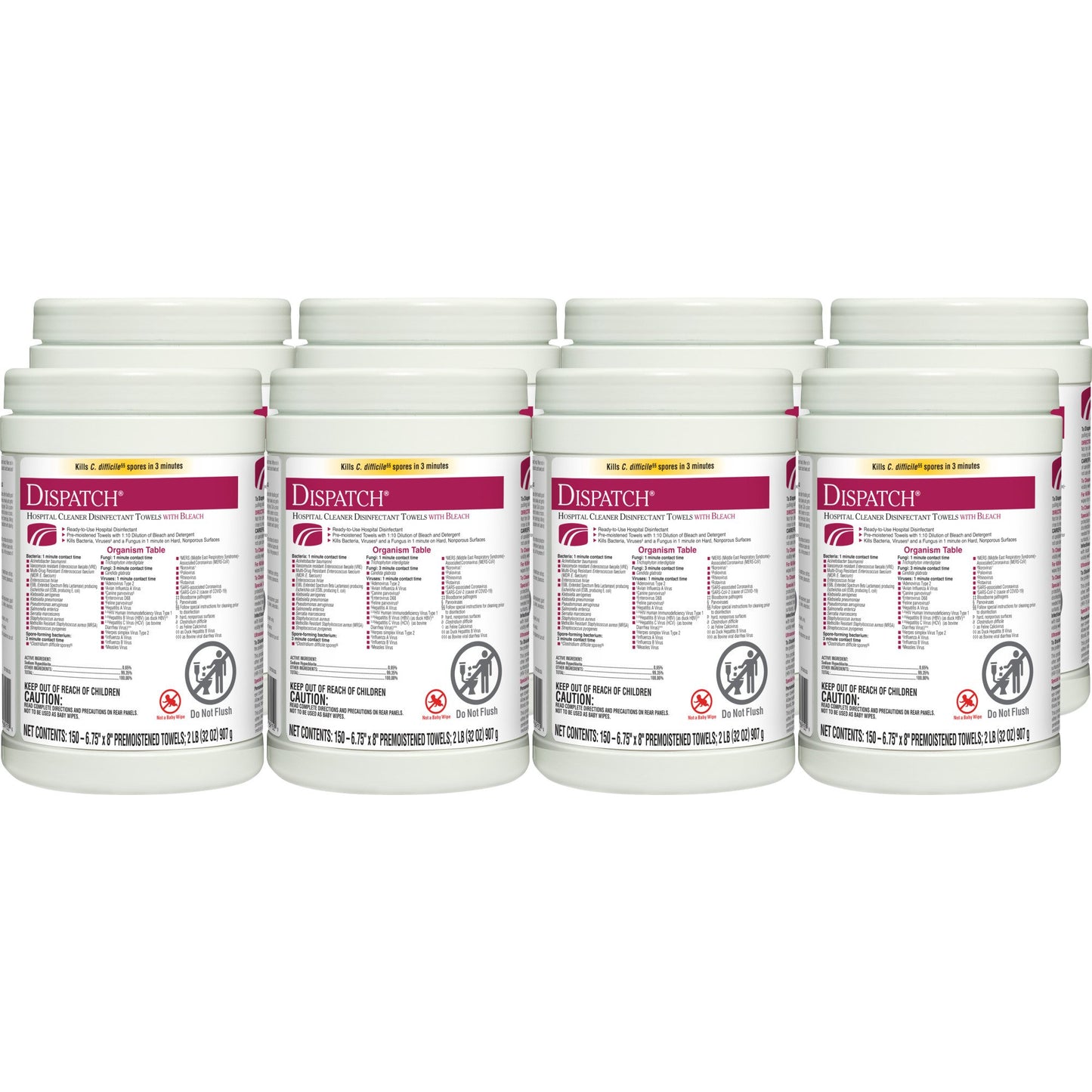 Dispatch® Surface Disinfectant Cleaner with Bleach, Canister 69150