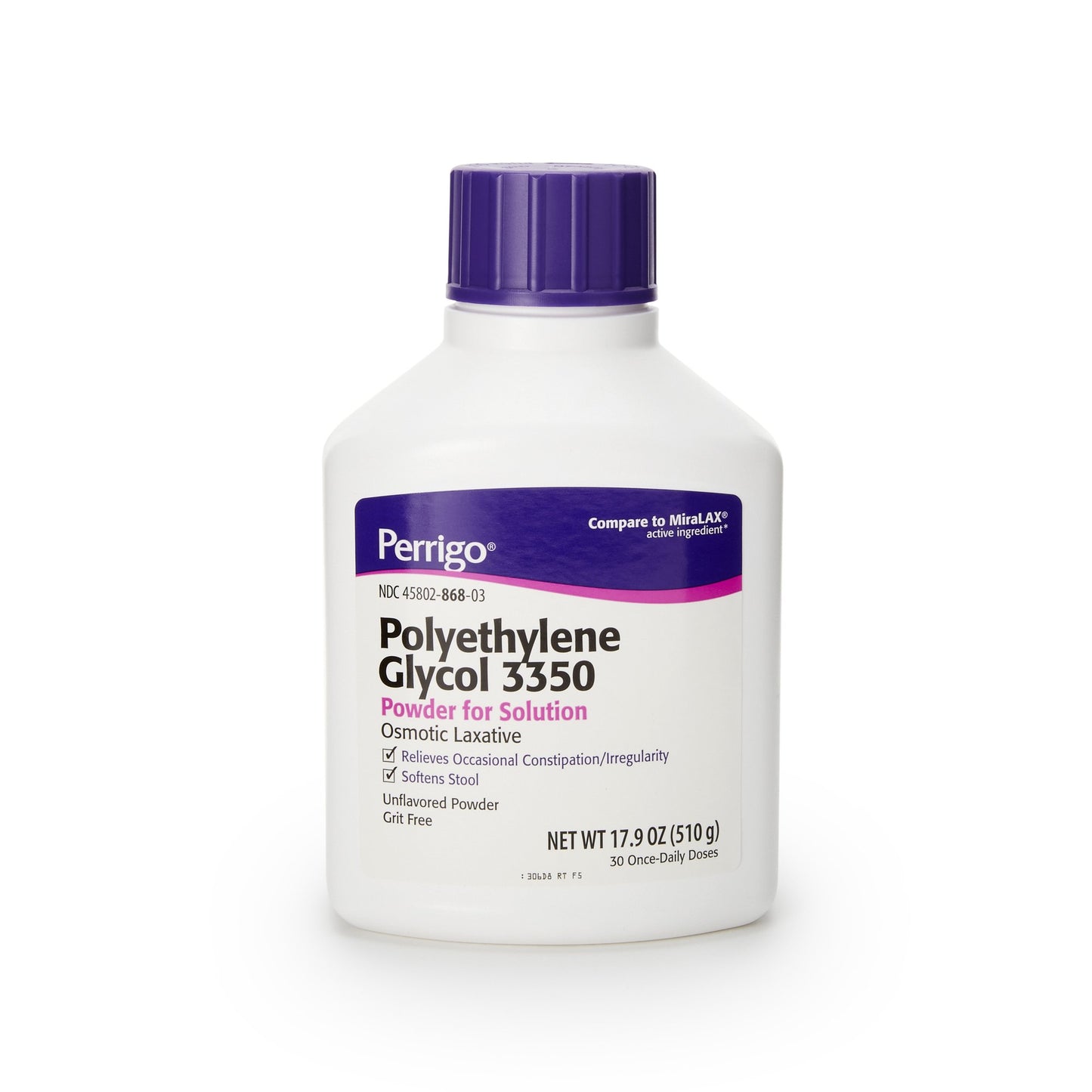 Polyethylene Glycol 3350 (PEG 3350) 17 Gram / Dose Powder for Solution 17.9 oz. - 45802086803