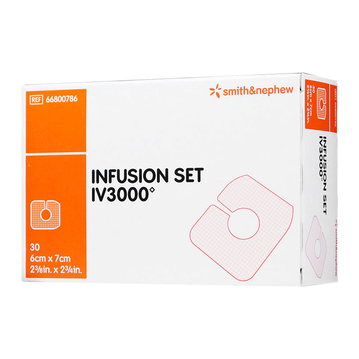 I.V. Dressing IV3000 Infusion Set Film 2-3/8 x 2/3/4 Inch Sterile - 66800786