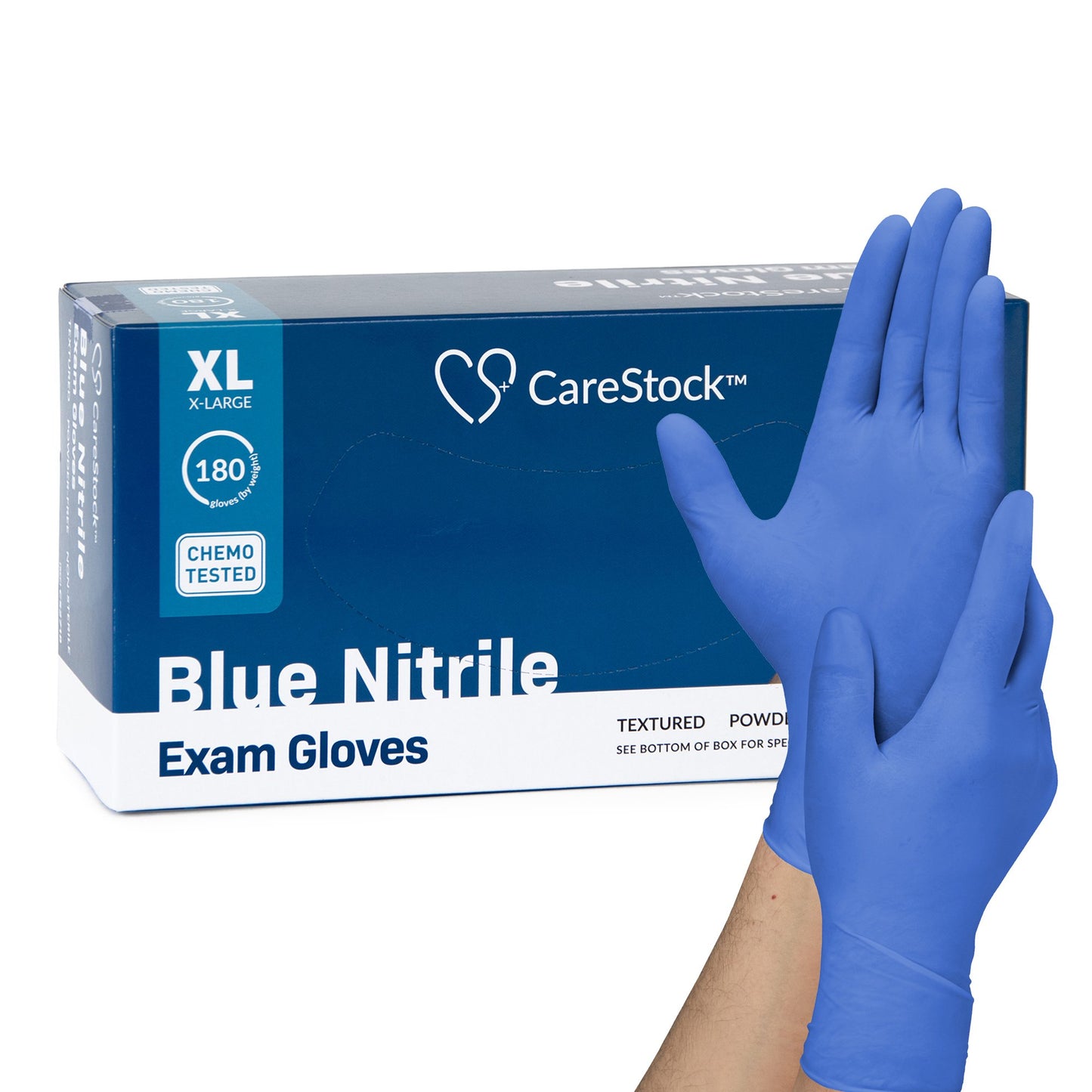 CareStock™ Nitrile Exam Glove, Extra Large, Blue CS2718