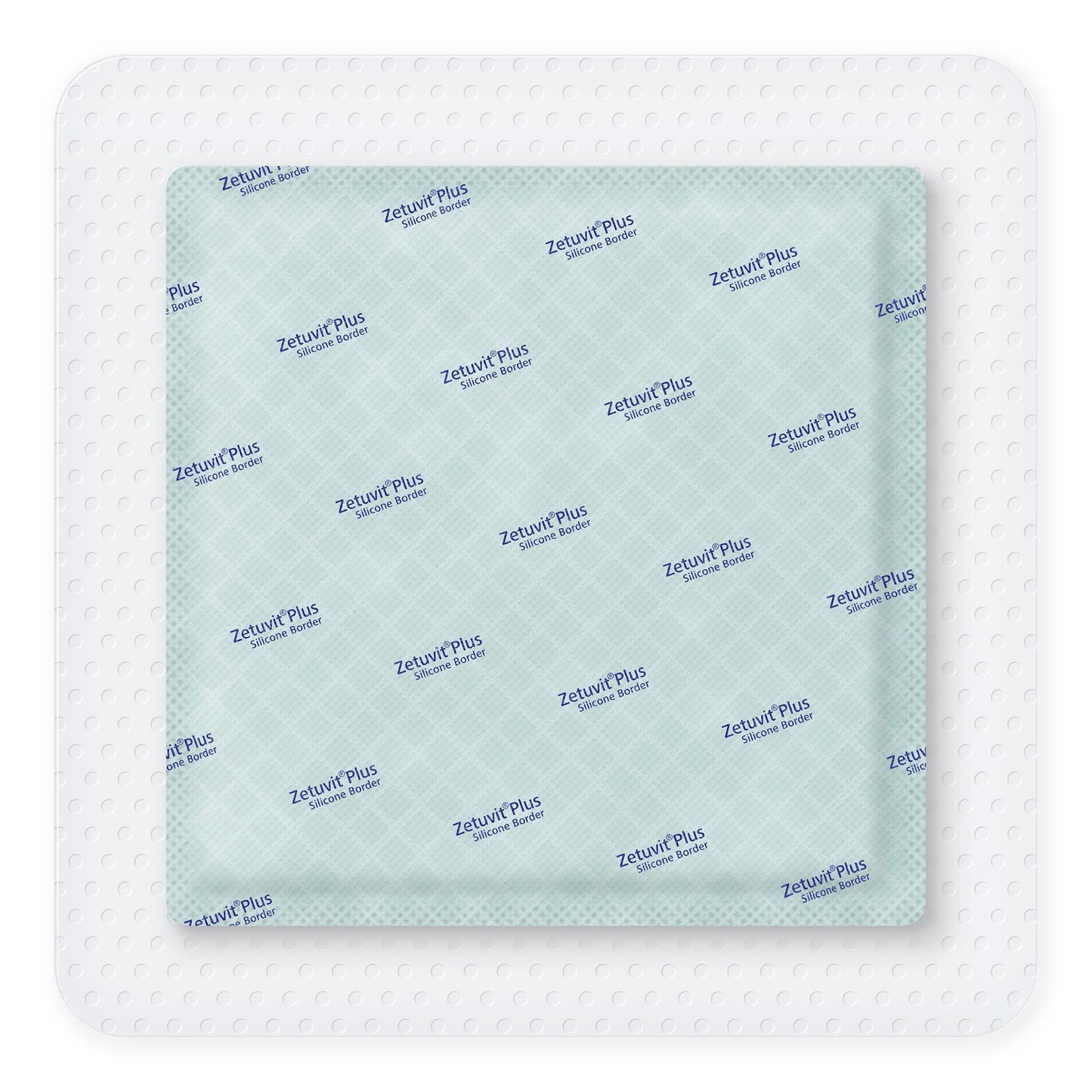 Zetuvit® Plus Silicone Border Super Absorbent Dressing, 7 x 7 Inch 413924