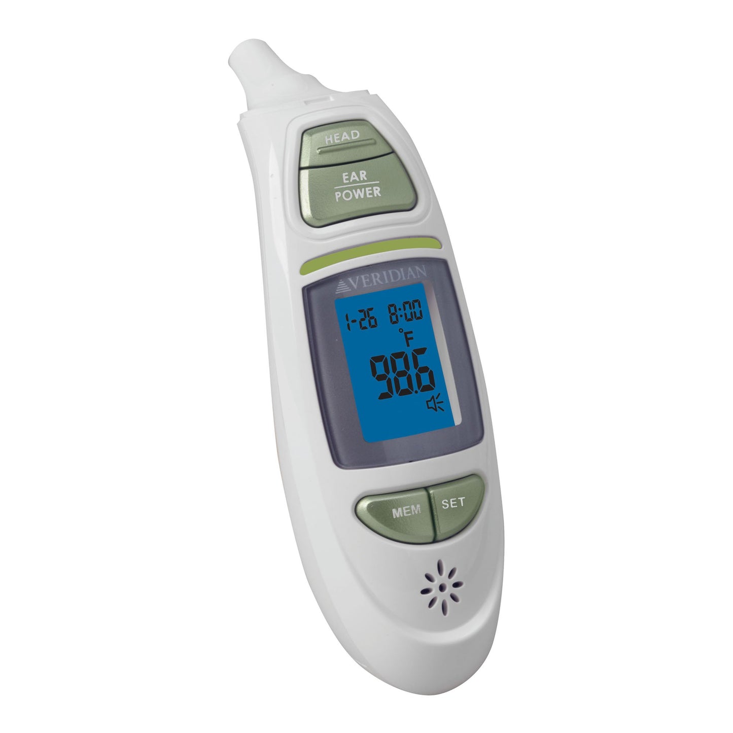 Veridian Infrared Thermometer, Tympanic Ear Digital Talking Thermometer 09-342