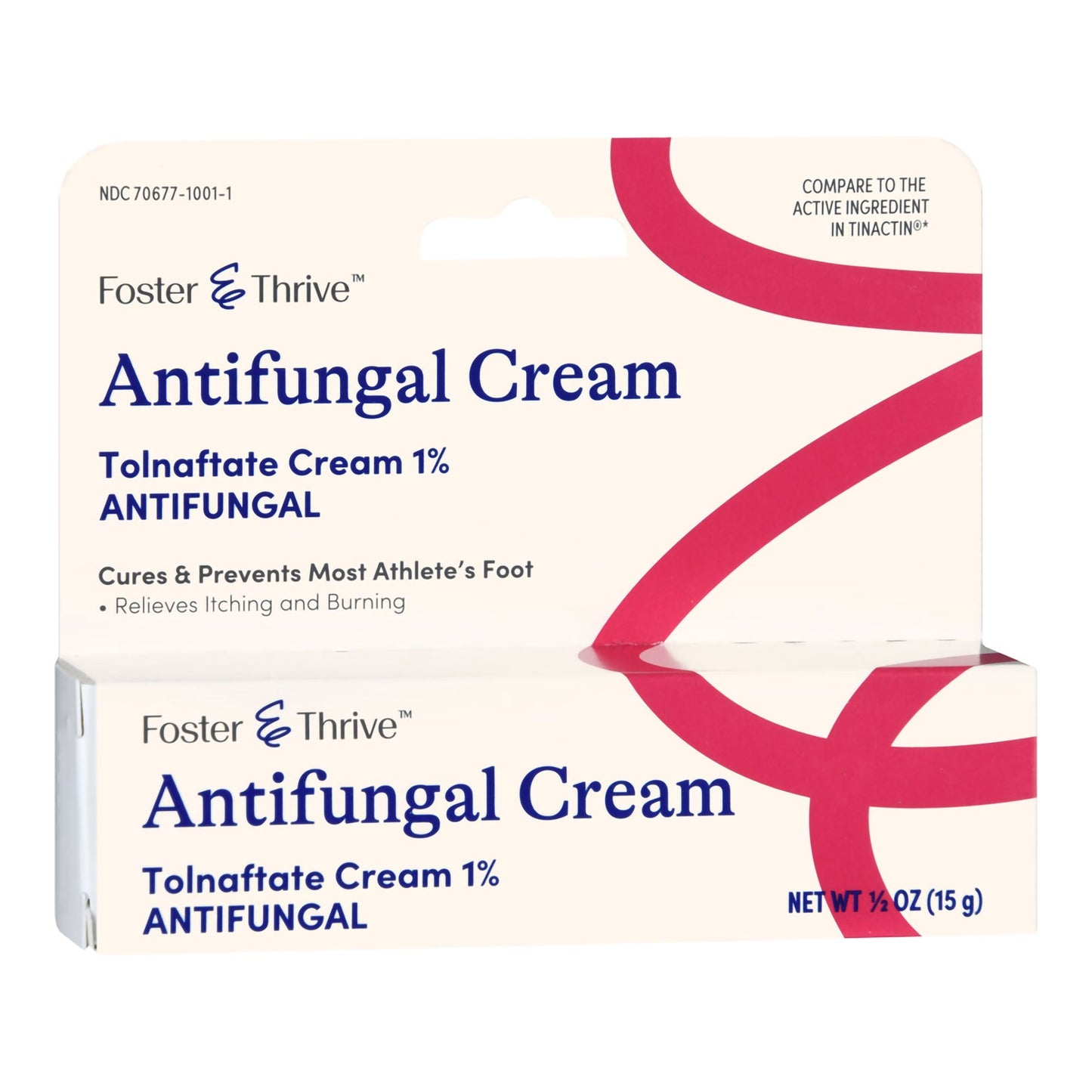 Foster & Thrive™ Antifungal Cream Tolnaftate 1%, 0.5-ounce tube 70677100101