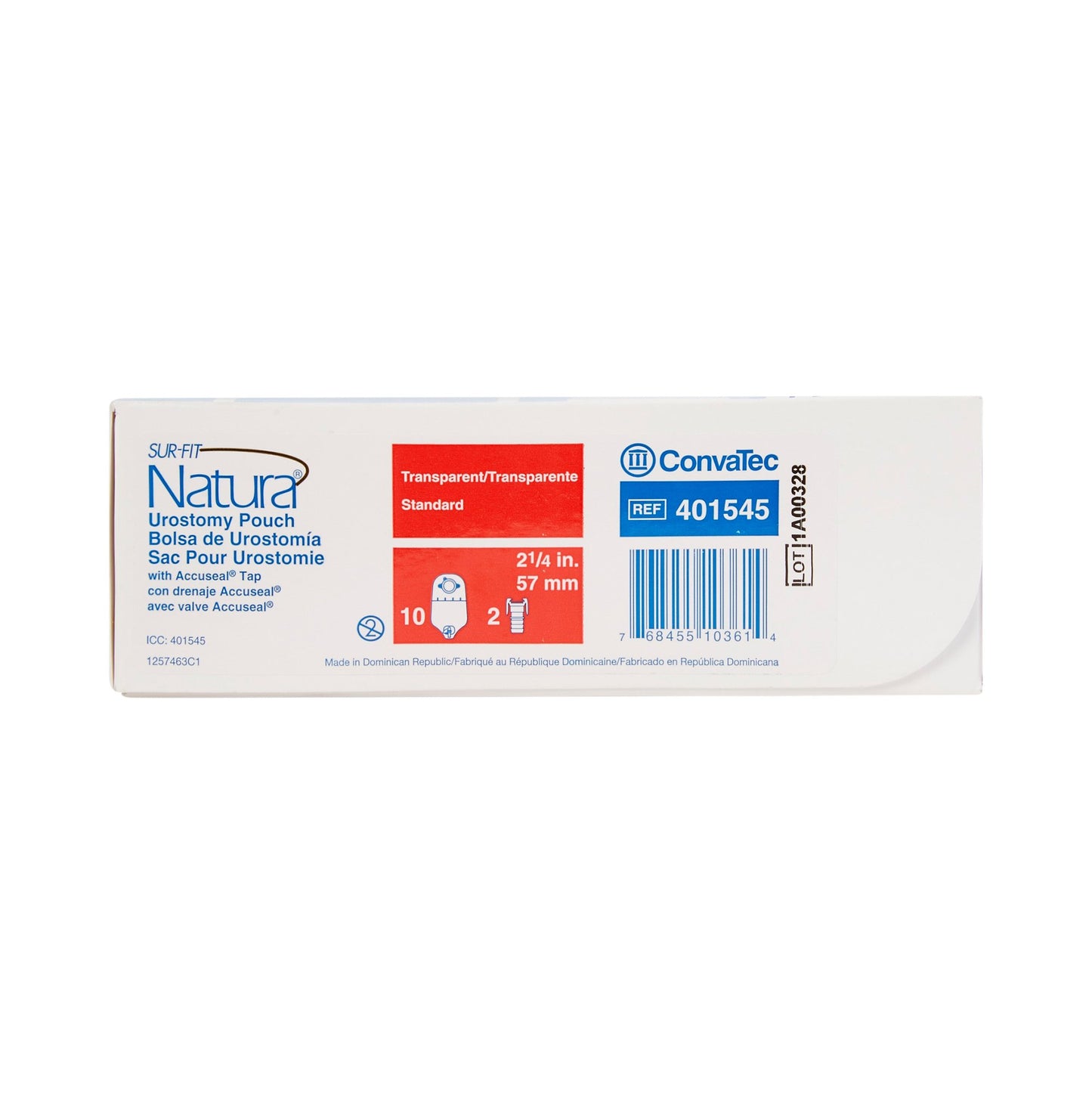 Sur-Fit Natura Two-Piece Urostomy Pouch, 2¼ Inch Flange 401545