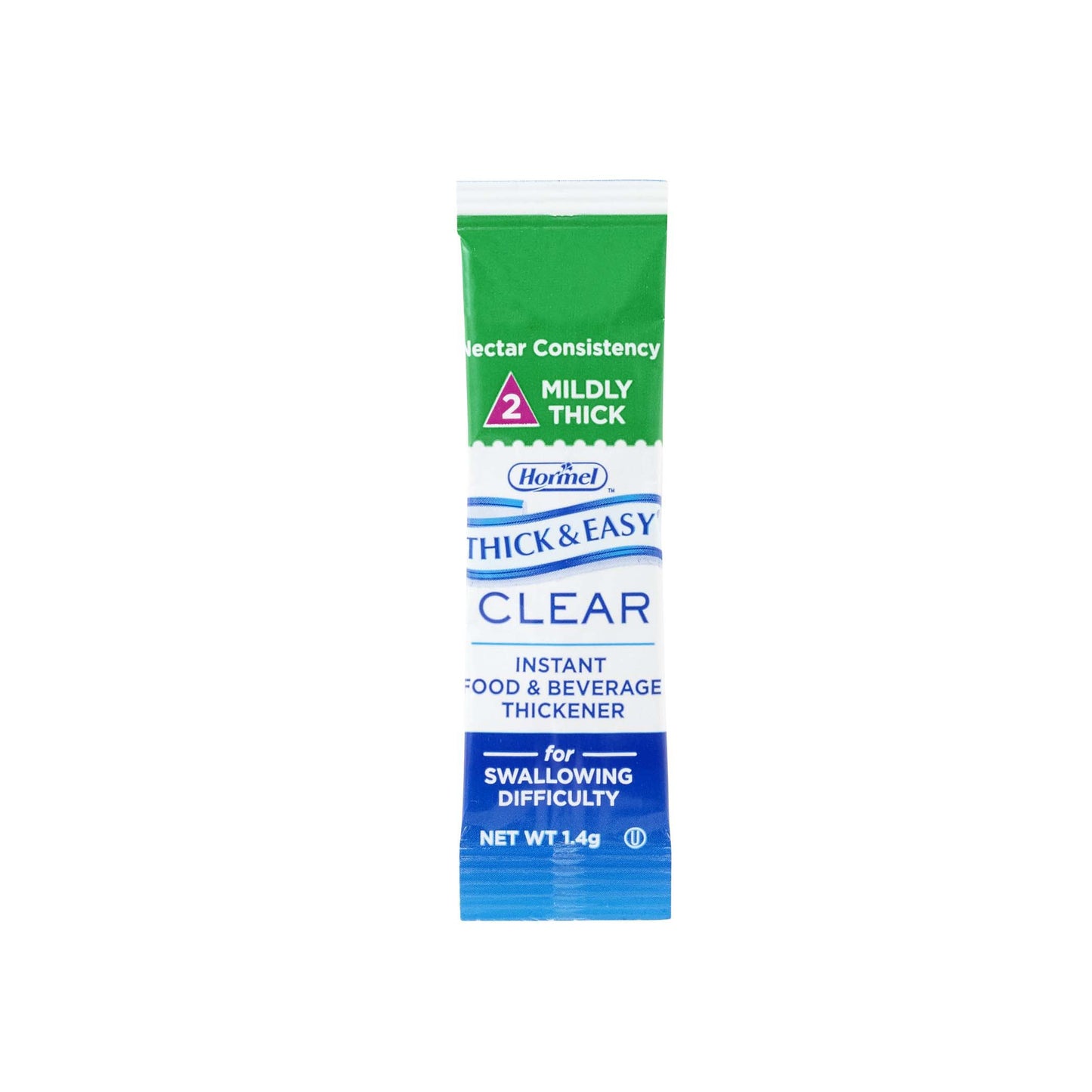 Food and Beverage Thickener Thick & Easy® Clear 1.4 Gram Individual Packet Unflavored Powder IDDSI Level 2 Mildly Thick - 72451