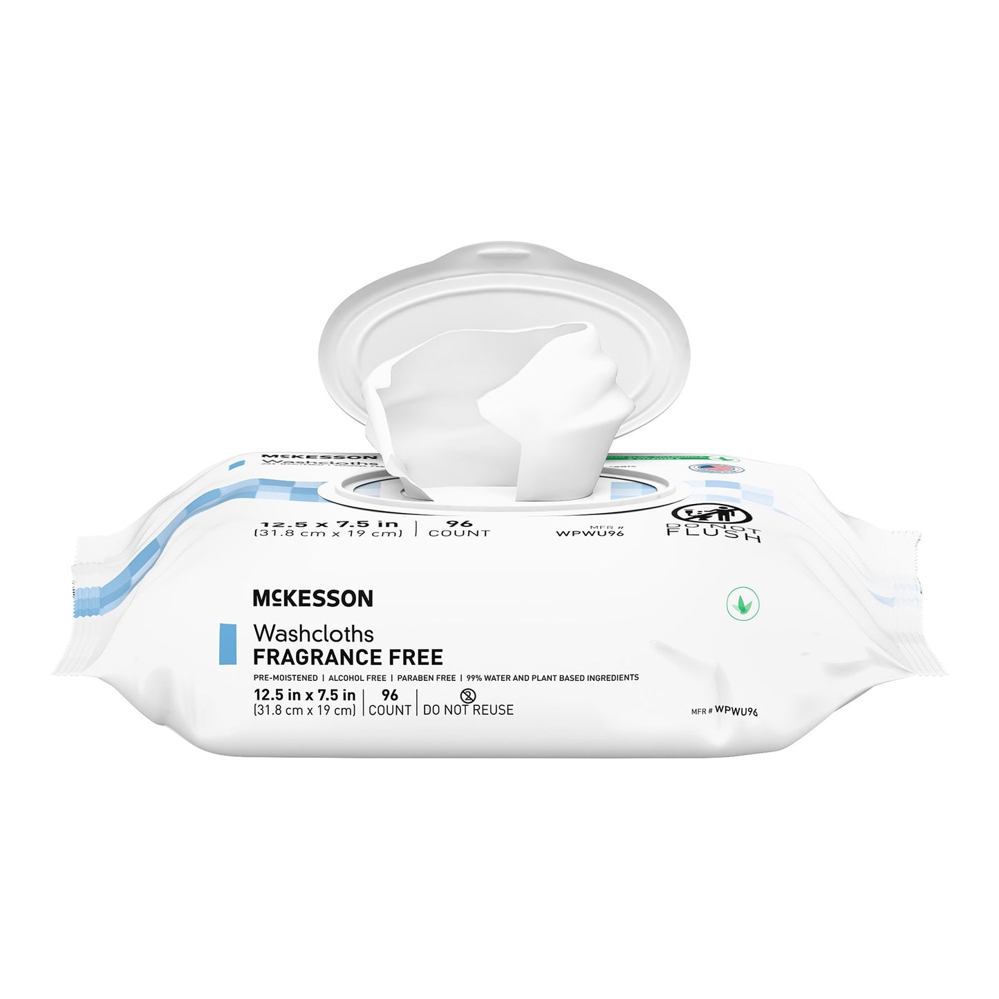 McKesson Fragrance Free Washcloths, 96 ct. WPWU96