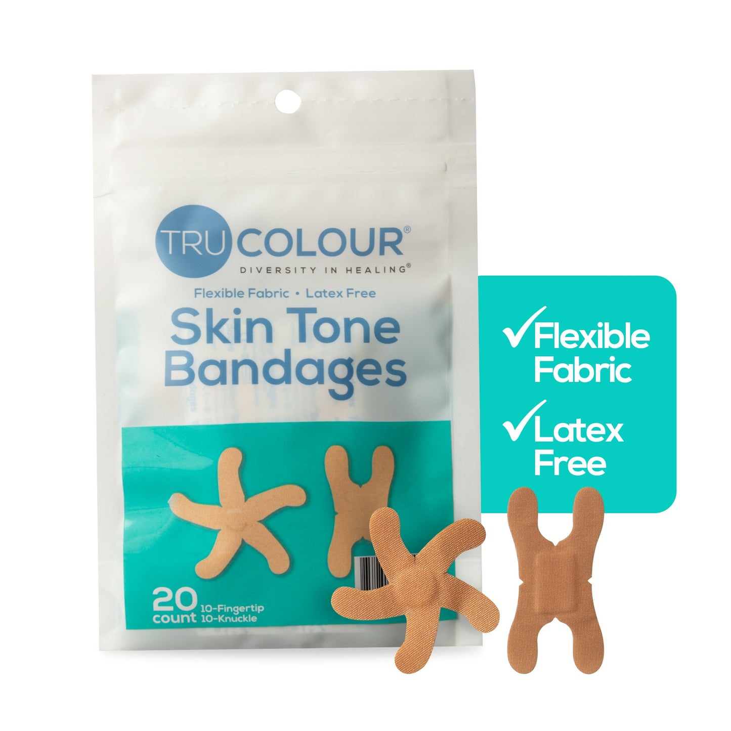 TruColour® Beige Adhesive Strip, Knuckle / Fingertip TCB-AKF