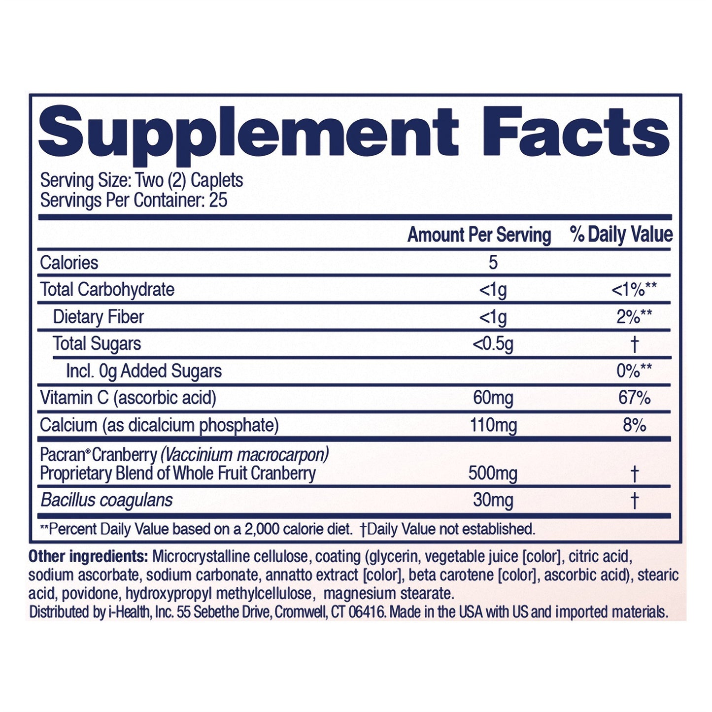 AZO® Cranberry Caplets, Cranberry Powder with a Probiotic + Vitamin C 787651420677