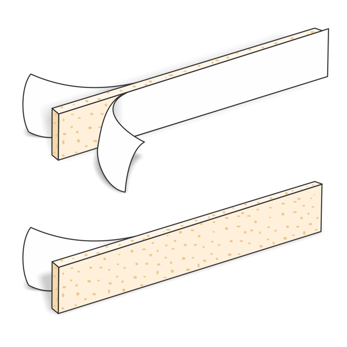 Urofoam®-1 Adhesive Foam Strips for use with Male External Catheters 5100