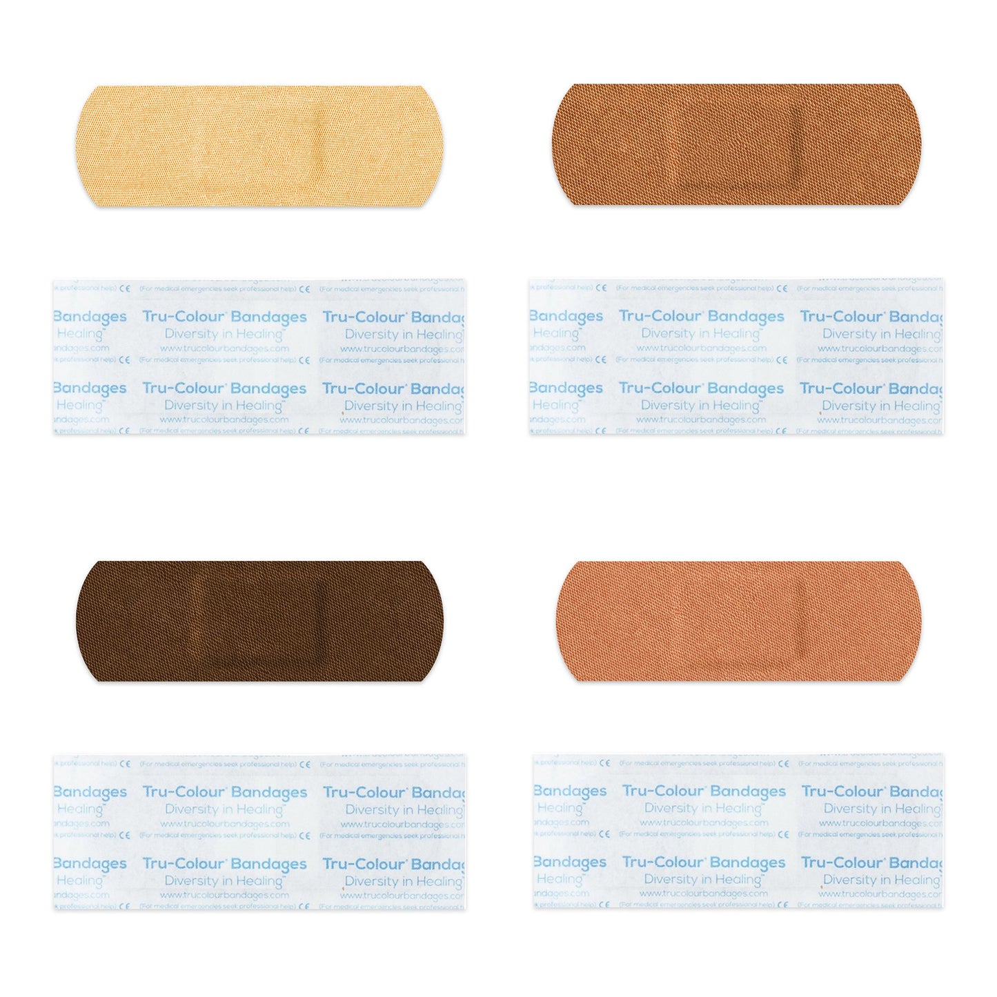 TruColour® Beige / Olive / Brown / Dark Brown Adhesive Strip, 1 x 3 Inch TCB-VBX100