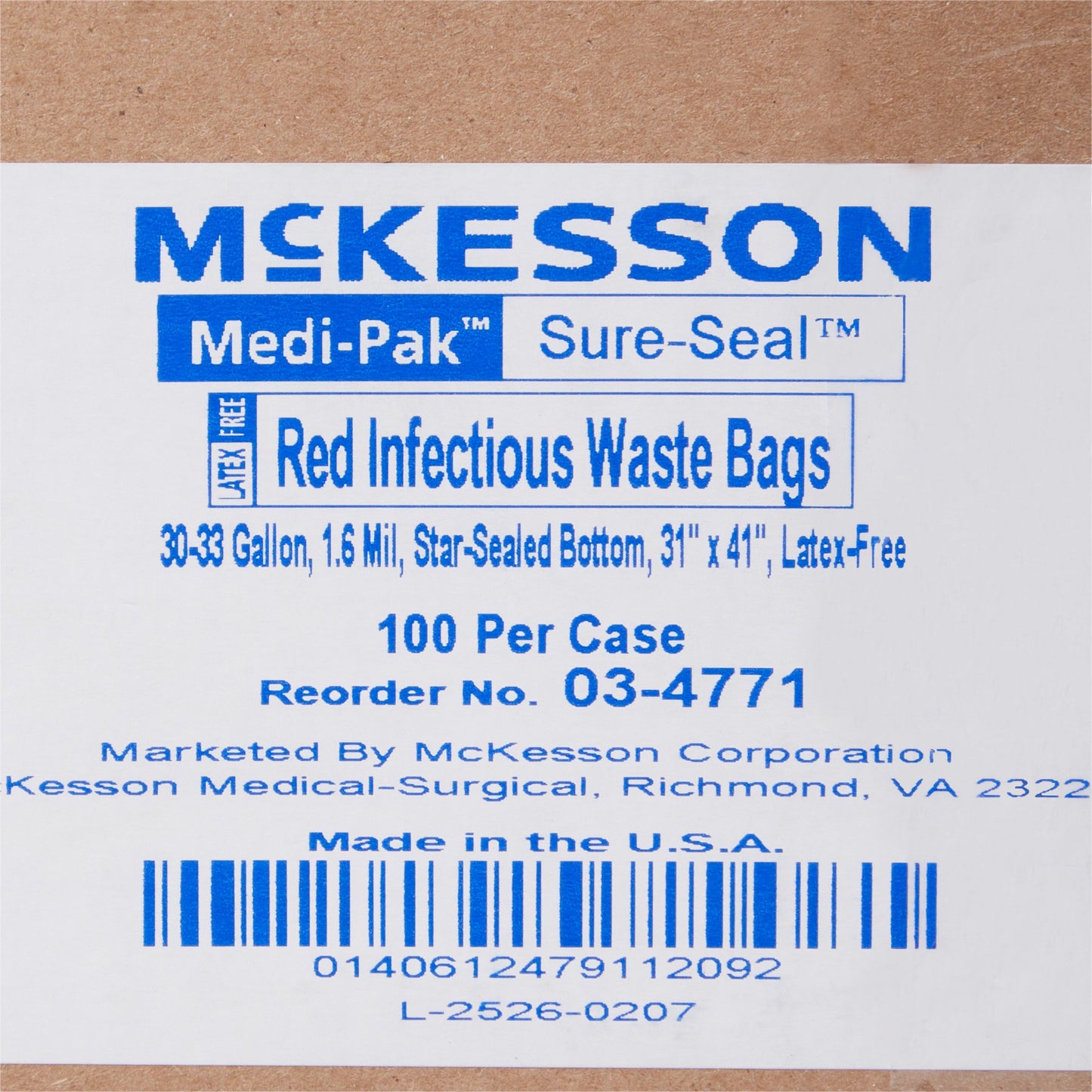 Medi-Pak™ SURE-SEAL™ Infectious Waste Bag 03-4771