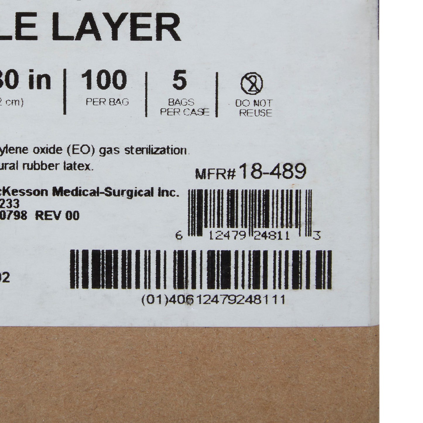 McKesson Single Layer Sterilization Wrap, 30 x 30 Inch 18-489