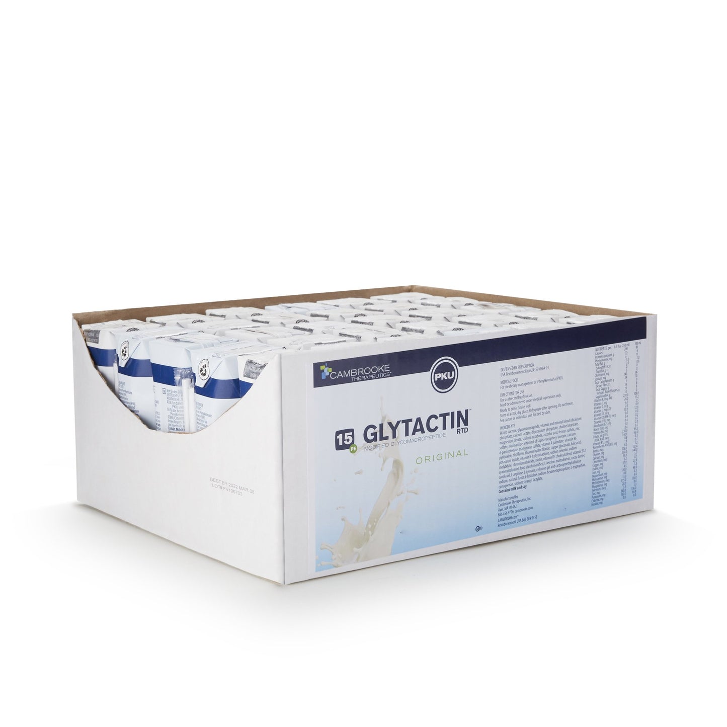 Oral Supplement Glytactin® RTD 15 Original Flavor Liquid 8.3 oz. Carton 35084