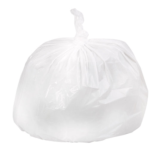 Trash Bag Colonial Bag Tuf 33 gal. White LLDPE 0.75 mil 33 X 39 Inch X-Seal Bottom Coreless Roll - CRW39X