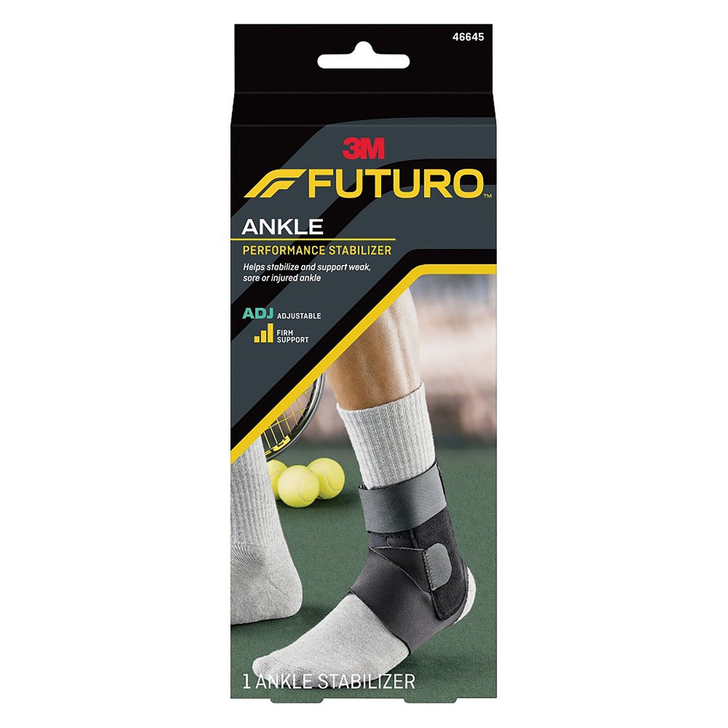 3M™ Futuro™ Ankle Performance Stabilizer, Adjustable, Adult, Black 46645ENR