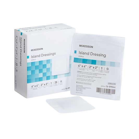 Island Dressing McKesson 4 X 4 Inch Square Sterile - 16-89044