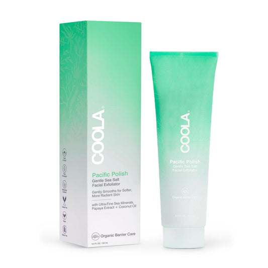 Facial Cleanser Coola® Pacific Polish Gentle Sea Salt Exfoliator Cream 3.4 oz. Tube Scented CL10330