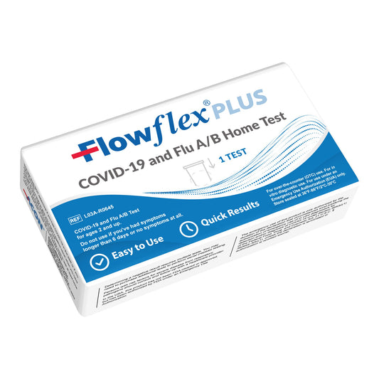Respiratory Test Kit Flowflex® Plus COVID-19 and Flu A / B Home Test 1 Test per Kit L03A-R0645