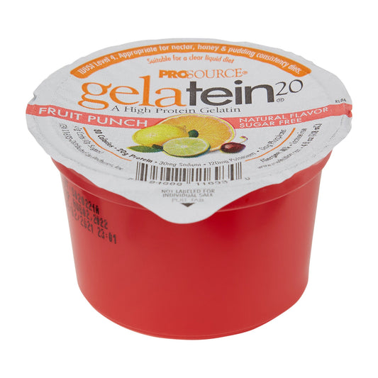 Oral Supplement Gelatein® Fruit Punch Flavor Gel 4 oz. Cup - 11693