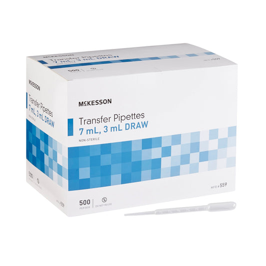 McKesson Transfer Pipette, 7.5 mL, 3 mL Draw Volume 559