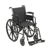 McKesson Manual Lightweight Wheelchair, 18 Inch Seat Width 146-K318ADDA-SF