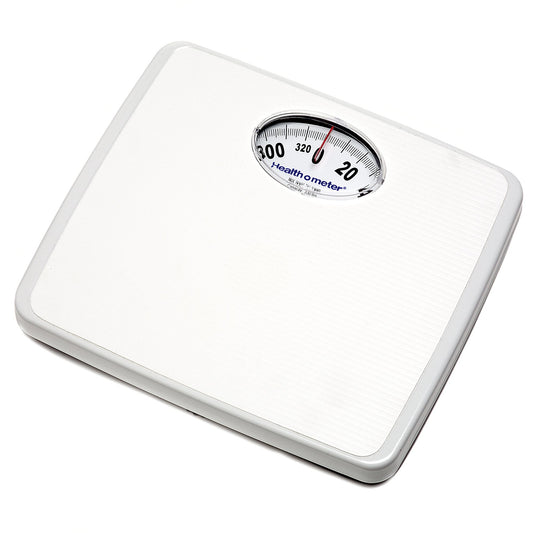 Floor Scale Health O Meter® Dial Display 330 lbs. Capacity White Analog - 175LB