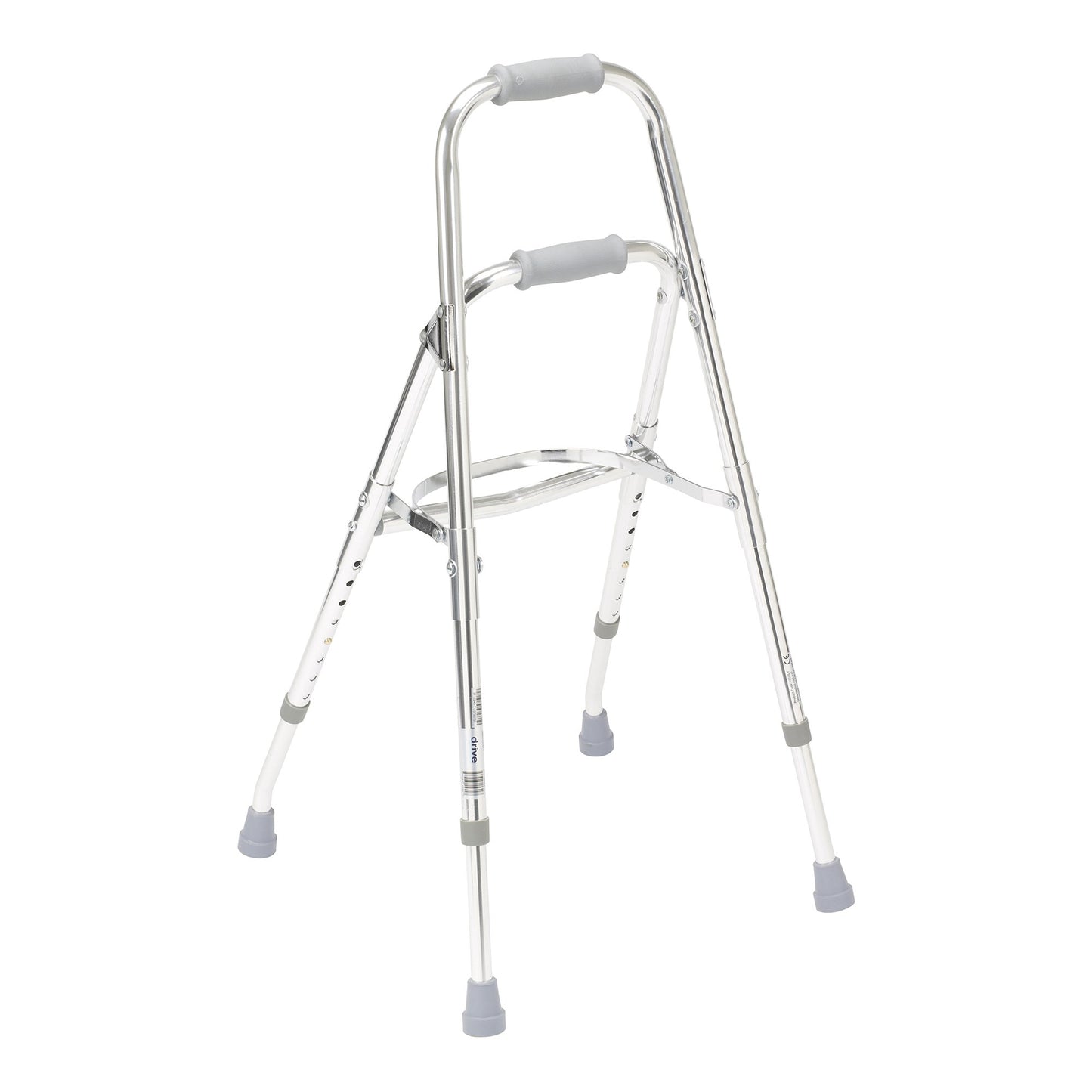 drive™ Hemi Aluminum Side Step Folding Walker, 29½ – 37 Inch Height 10240-1