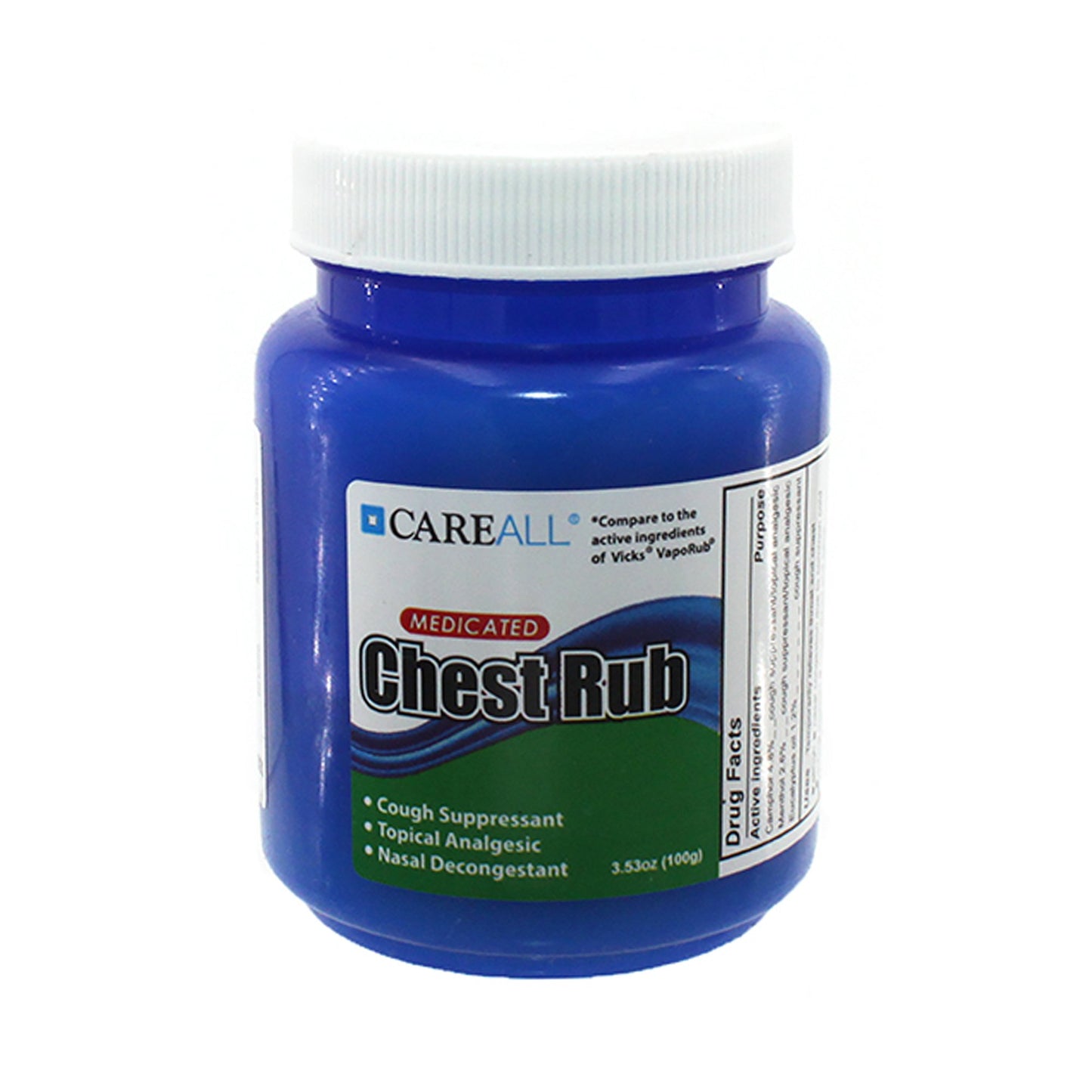 Chest Rub CareAll® 4.8% - 1.2% - 2.6% Strength Ointment 3.53 oz. - MCR4
