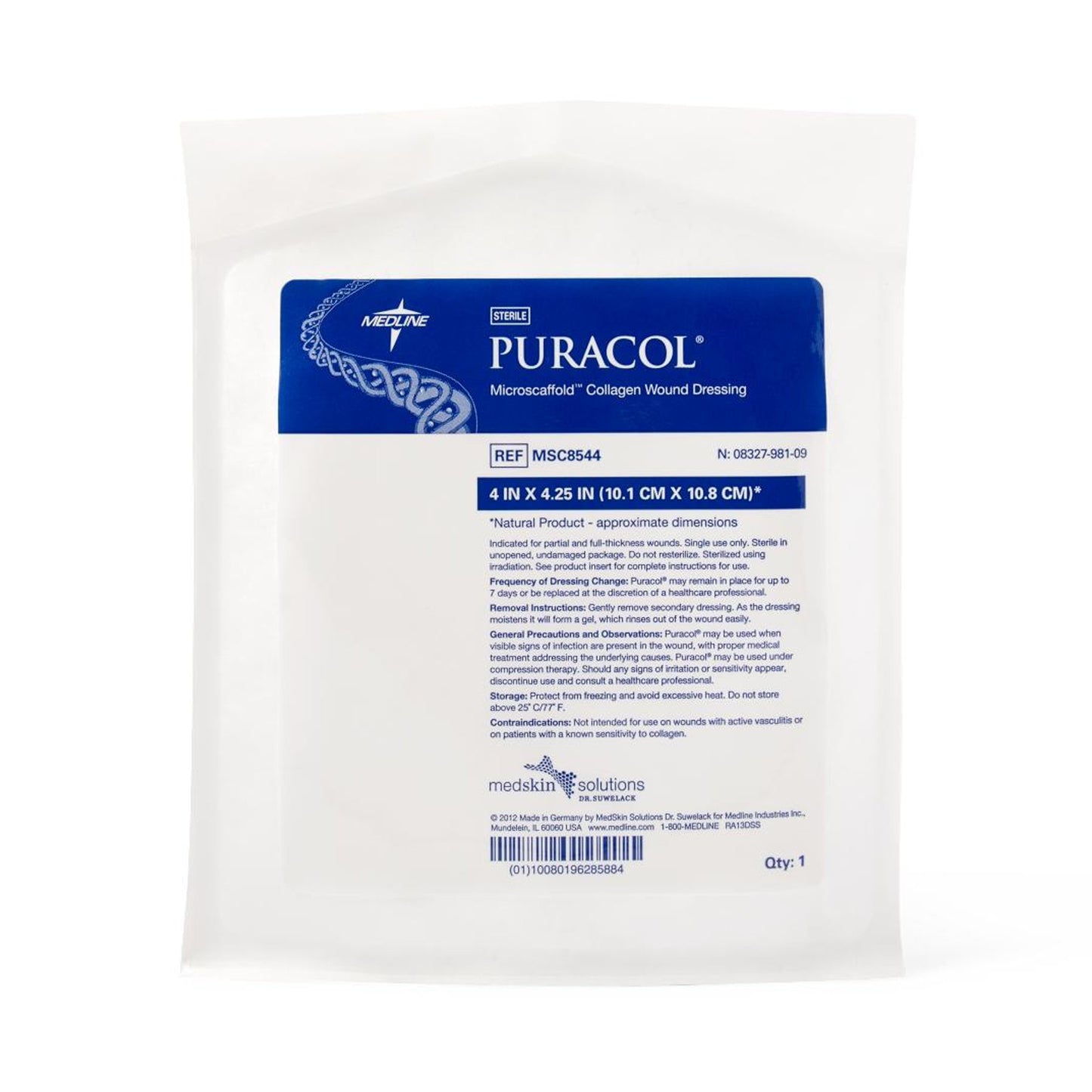 Puracol™ Collagen Dressing, 4 x 4¼ Inch MSC8544