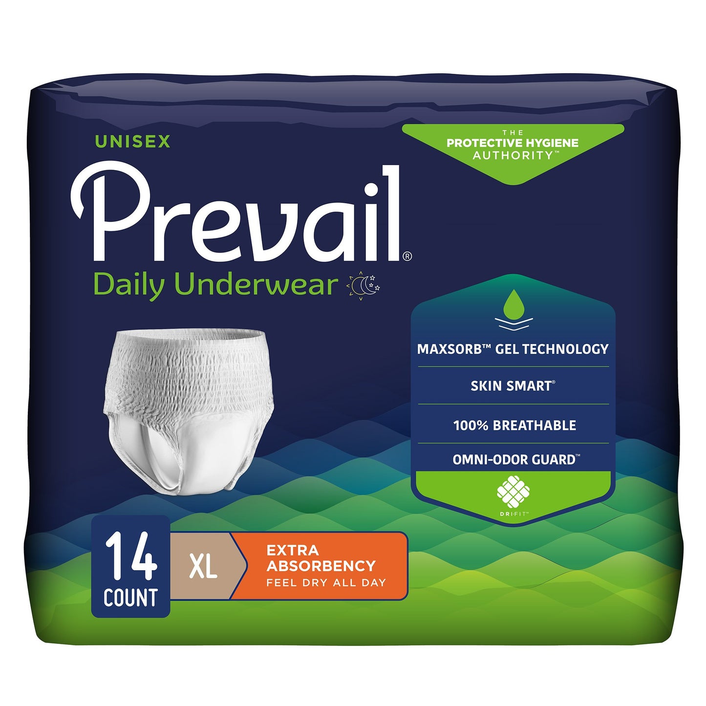 Prevail® Daily Underwear Extra Absorbent Underwear, Extra Large PV-514