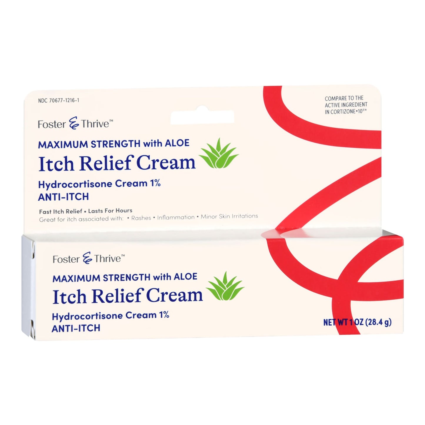 Foster & Thrive™ Hydrocortisone Cream with Aloe, 1-ounce tube 70677121601