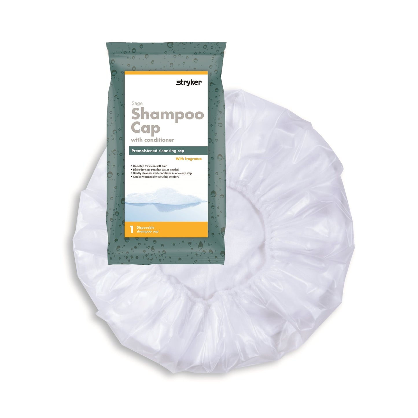Comfort® Rinse-Free Shampoo Cap, Powder Scent 7909