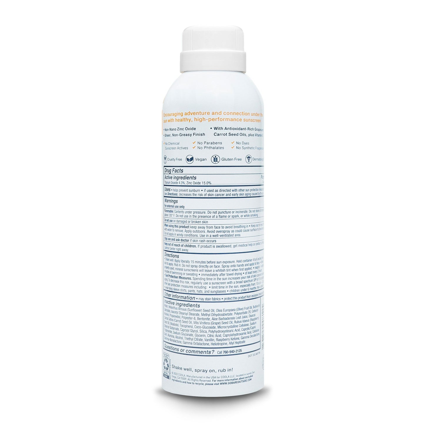Sunscreen BARE Republic® Mineral Sport SPF 50 Lotion 6 oz. Aerosol Can BR10153
